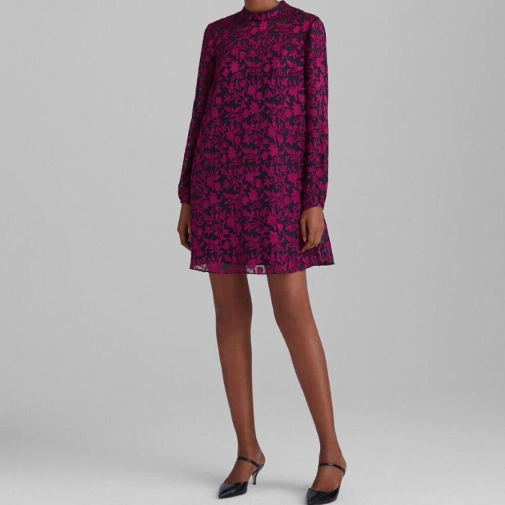 Club Monaco Burnout Swing Dress Pink Mix/Rose